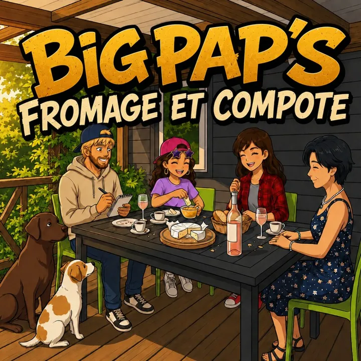 Un repas de camping pour Fromage et Compote
